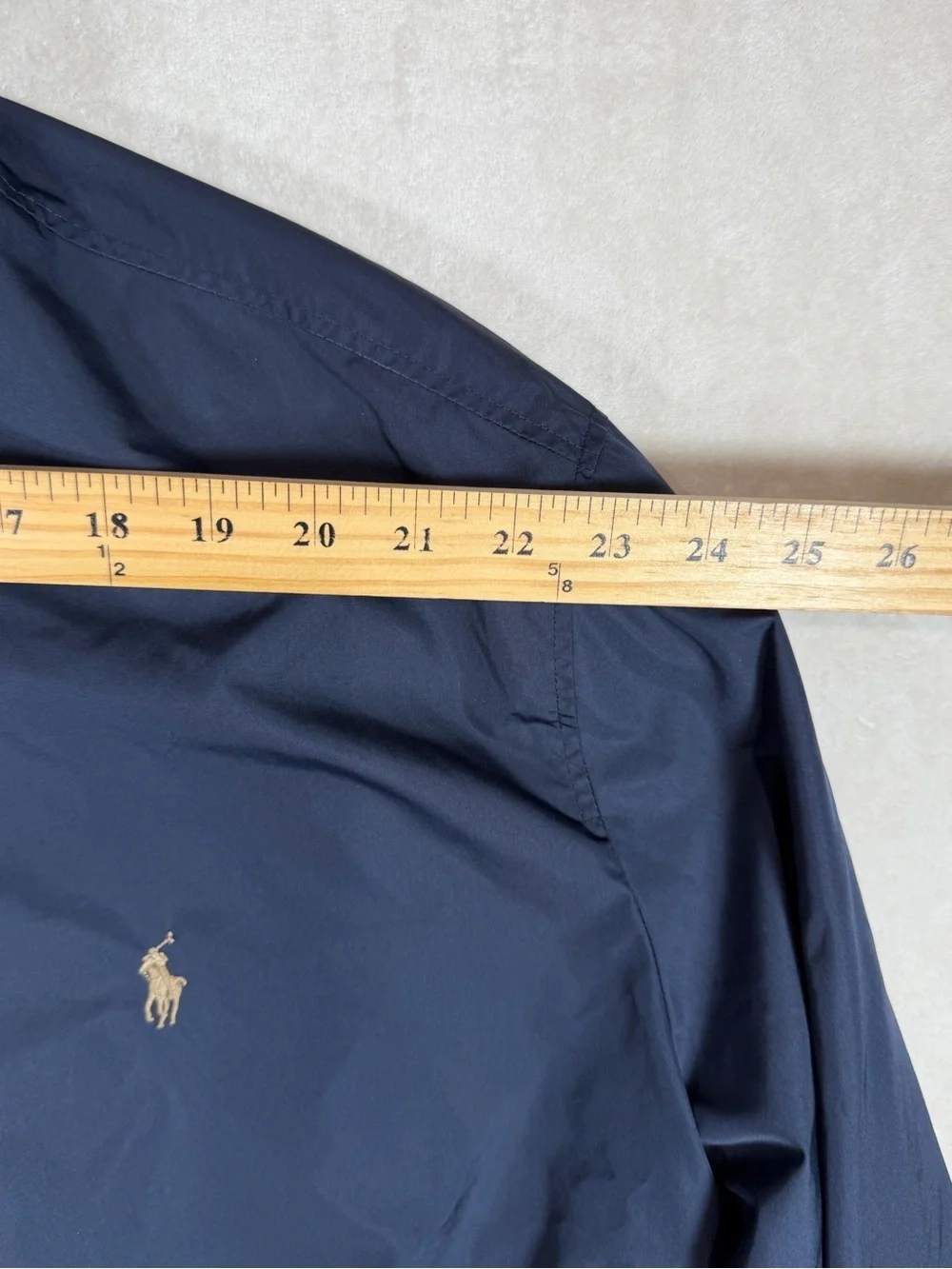Polo Ralph Lauren 2XB Navy Full-Zip Lined Windbreaker Harrington Jacket